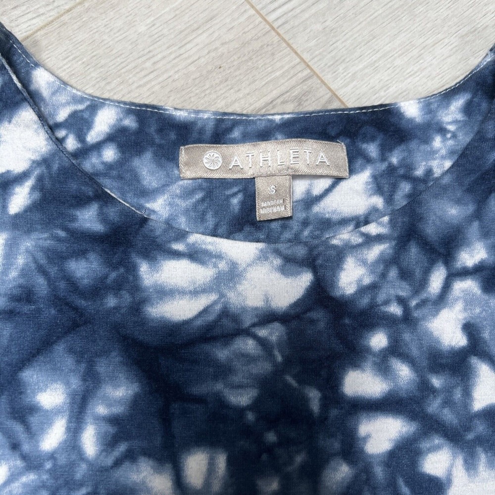 Athleta Size Small Small Dress High Neck Tie Dye - Picture 2 of 8
